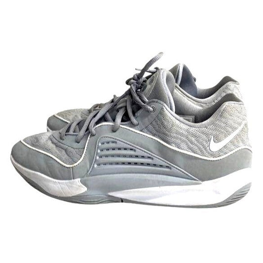 Nike KD Basketball Shoes Men's 9.5 Gray White Mesh Lightweight Cushioned Sole