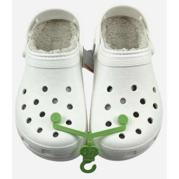 Women's Crocs Classic Platform Lined Clog W8 White NWT