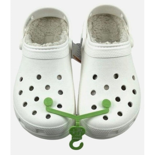 Women's Crocs Classic Platform Lined Clog W8 White NWT