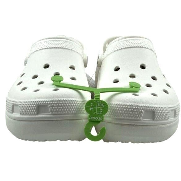 Women's Crocs Classic Platform Lined Clog W8 White NWT