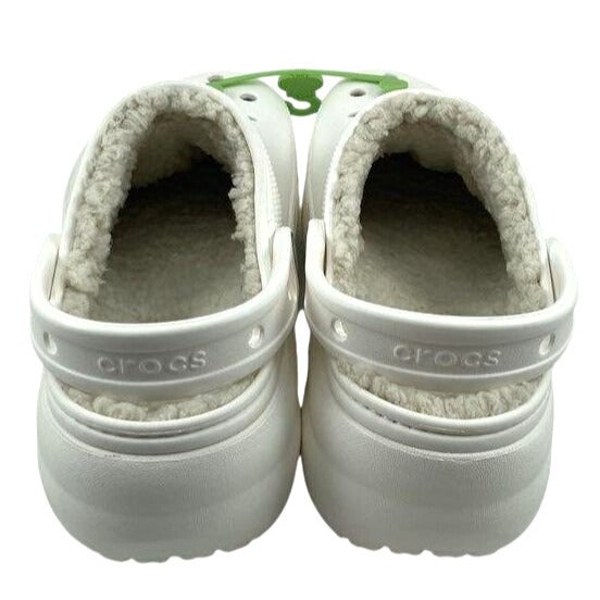Women's Crocs Classic Platform Lined Clog W8 White NWT