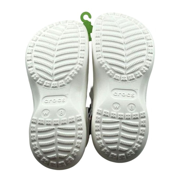 Women's Crocs Classic Platform Lined Clog W8 White NWT