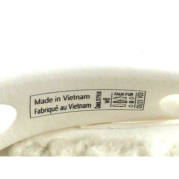 Women's Crocs Classic Platform Lined Clog W8 White NWT