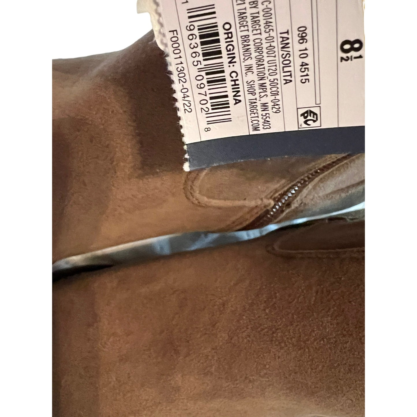 Universal Thread Tan Suede Western Ankle Boots With Memory Foam Size 8.5