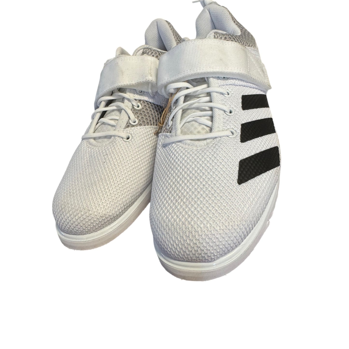 Adidas Powerlift Weightlifting Shoes White/Black Mesh Size 9.5