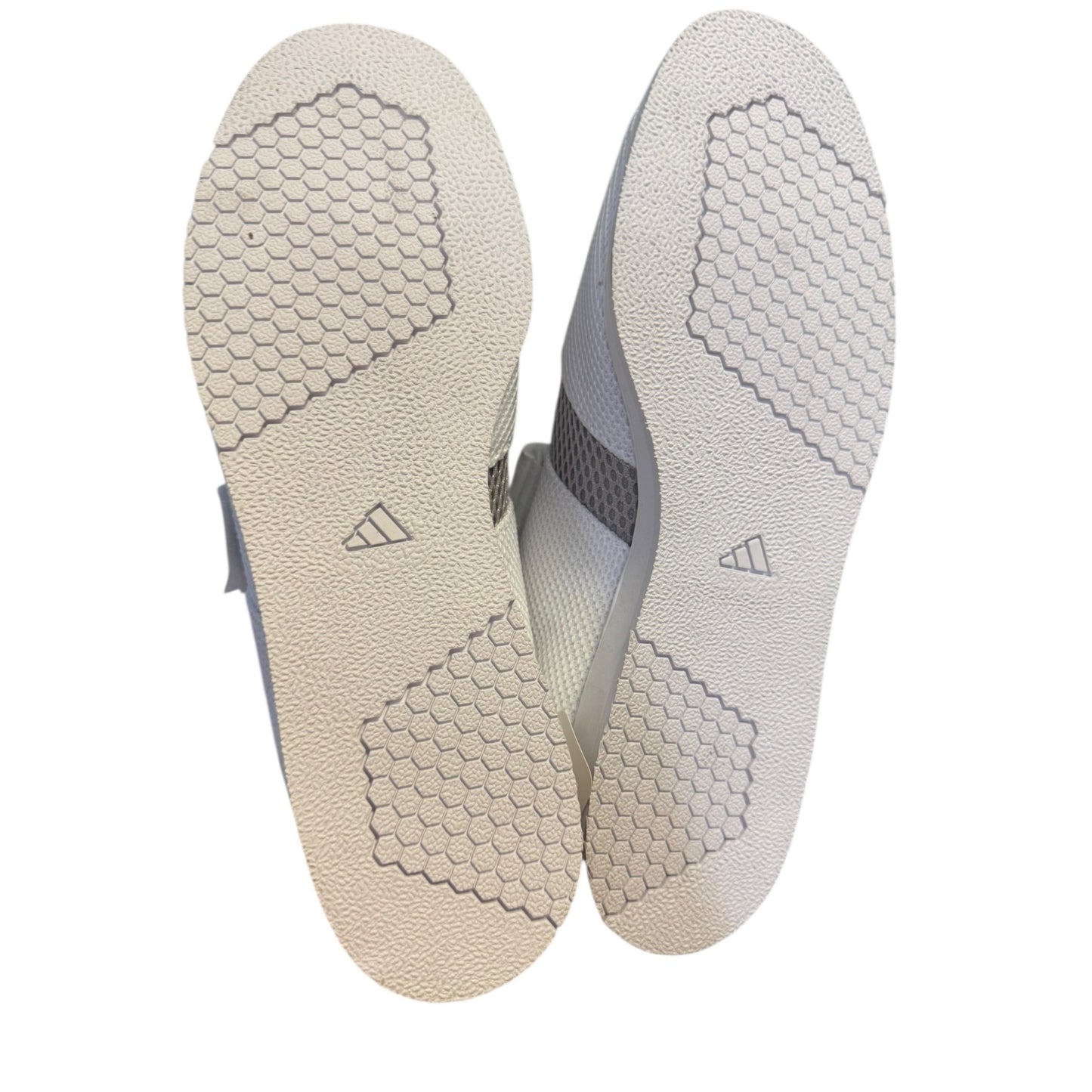 Adidas Powerlift Weightlifting Shoes White/Black Mesh Size 9.5