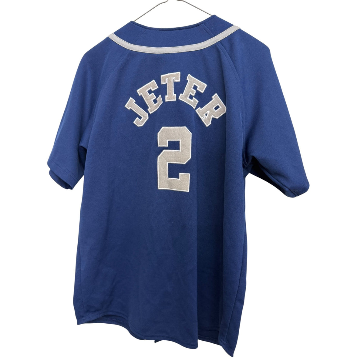 Nike Yankees Derek Jeter #2 Jersey Blue Button-Up MLB Authentic Apparel SZ XL