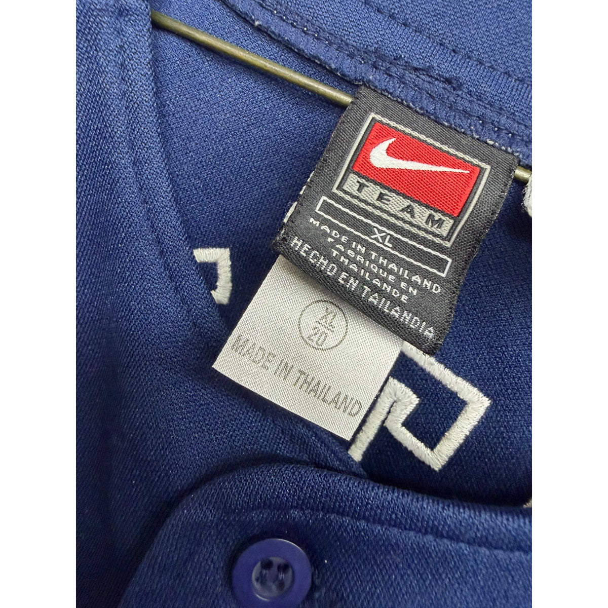 Nike Yankees Derek Jeter #2 Jersey Blue Button-Up MLB Authentic Apparel SZ XL