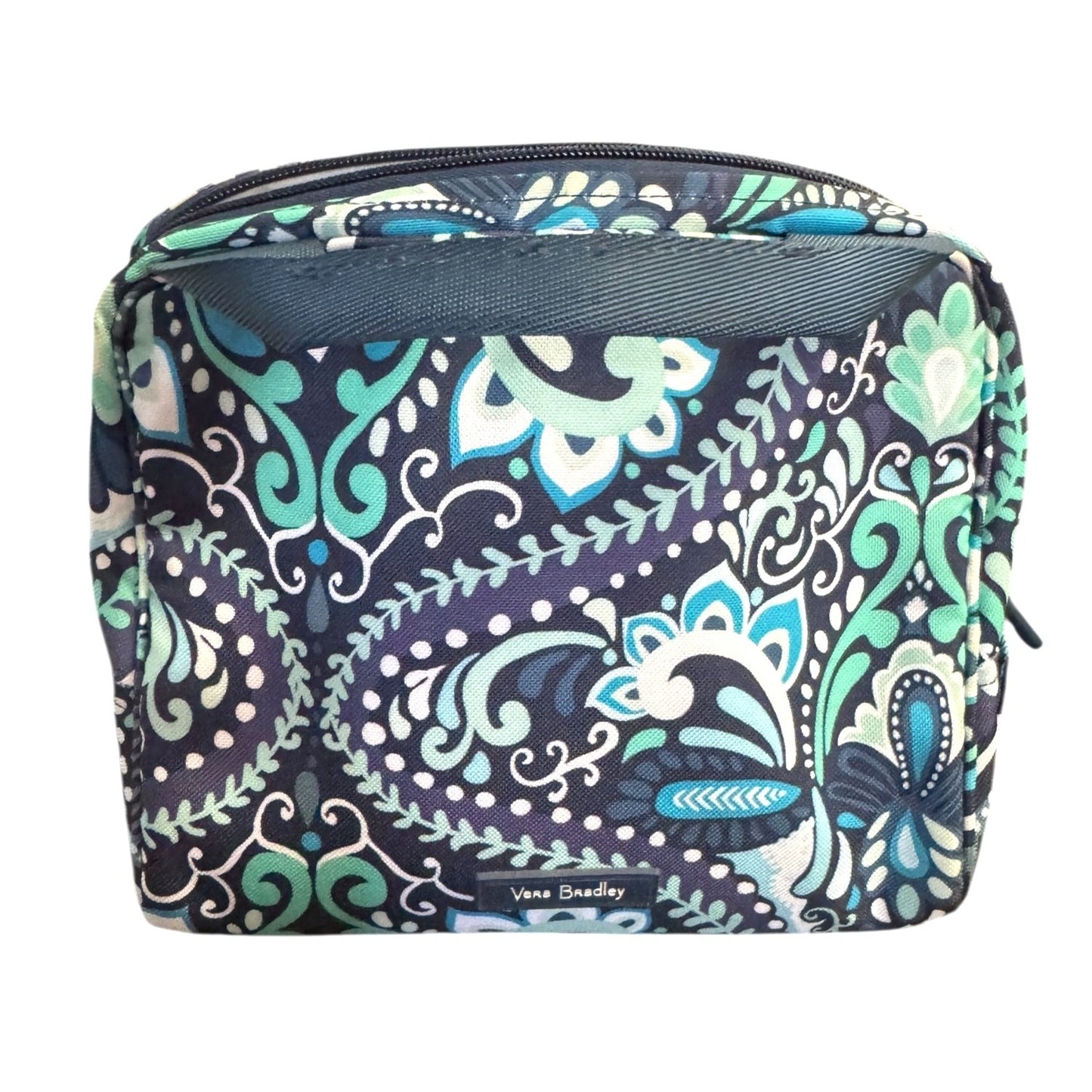 Vera Bradley Floral Paisley Lunch Bag With Zipper Closure & Handles