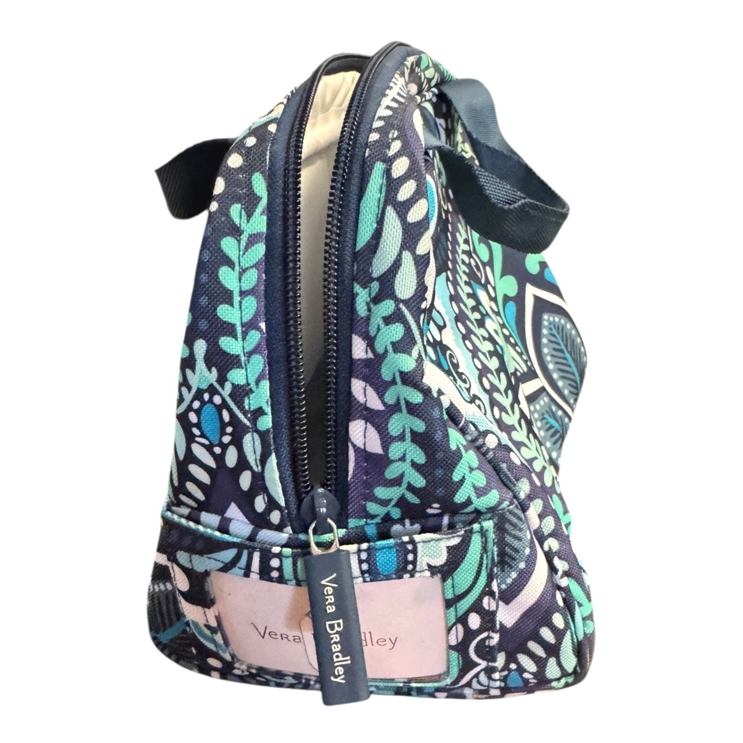 Vera Bradley Floral Paisley Lunch Bag With Zipper Closure & Handles