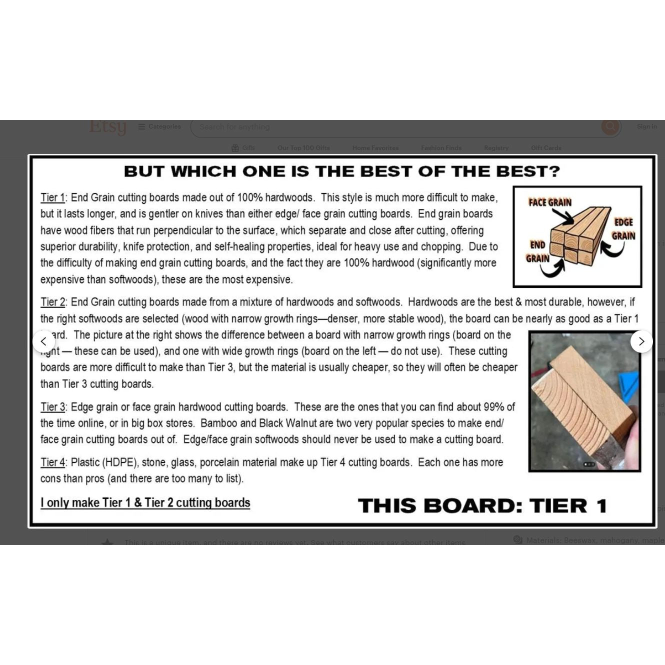 Beeswax, Mahogany, Purple Heart, & Maple Handmade End Grain Wooden Cutting Board