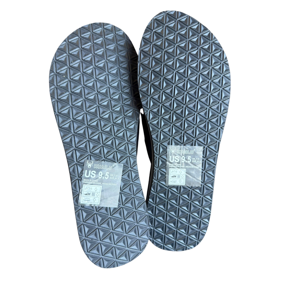 KuaiLu Women's Yoga Foam Flip Flops Black Eco-Friendly US 9.5