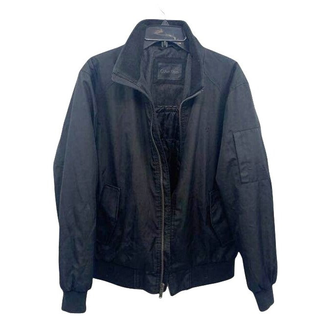 Calvin Klein Mens Black Bomber Jacket Size M