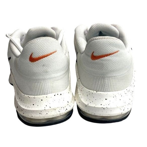 Nike Mens Air Max Impact 3 Basketball Shoes White/Black/Orange Size 12