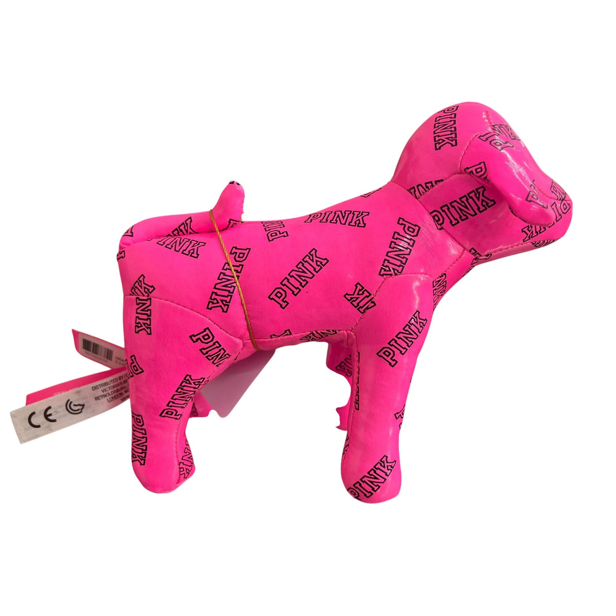 Set Of 3 Victoria's Secret Pink Logo Dog Plush Collectibles Assorted Designs