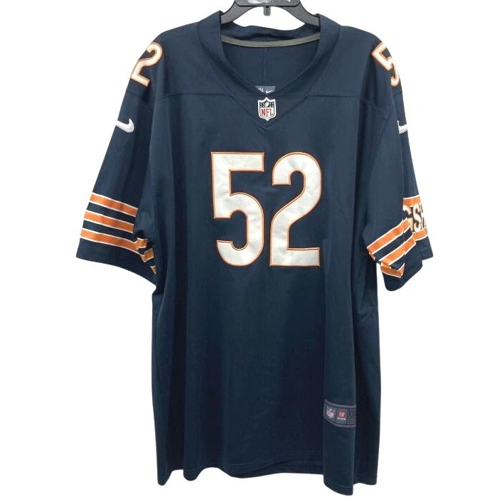 Nike Chicago Bears Khalil Mack #52 Navy NFL Jersey XXXL On Field