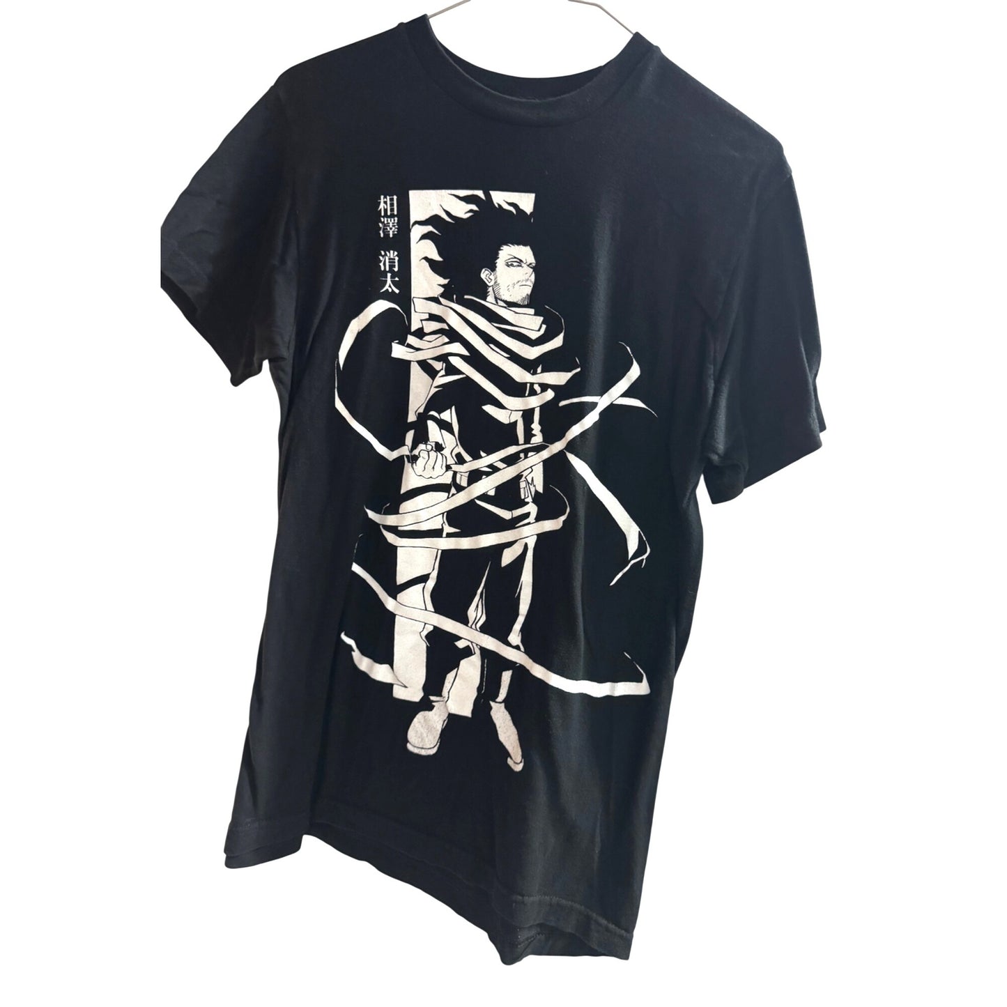 My Hero Academia Shota Aizawa Graphic Tee Black Anime Shirt Unisex SZ M NWOT