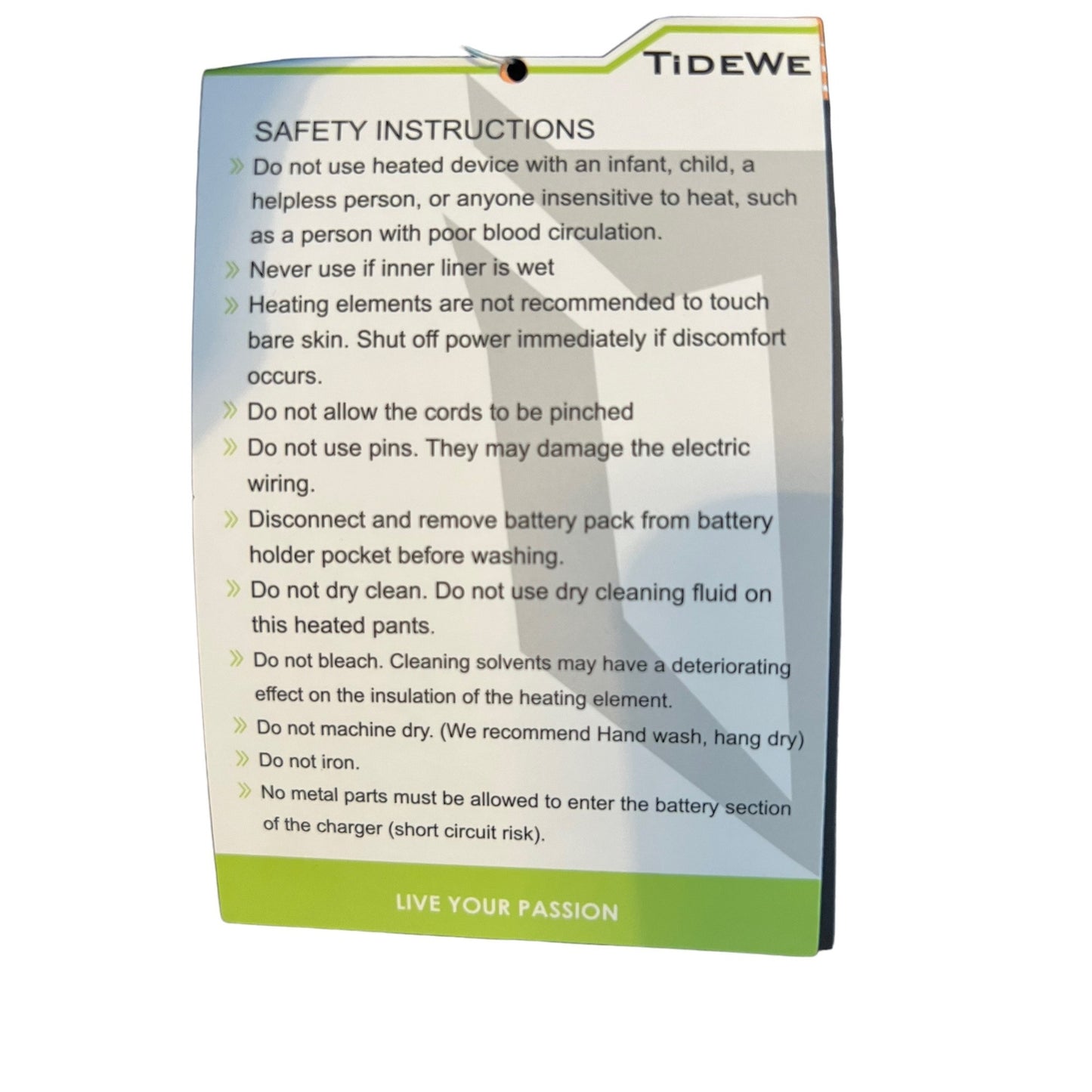 TideWe Women's Medium USB Heated Pants NWT