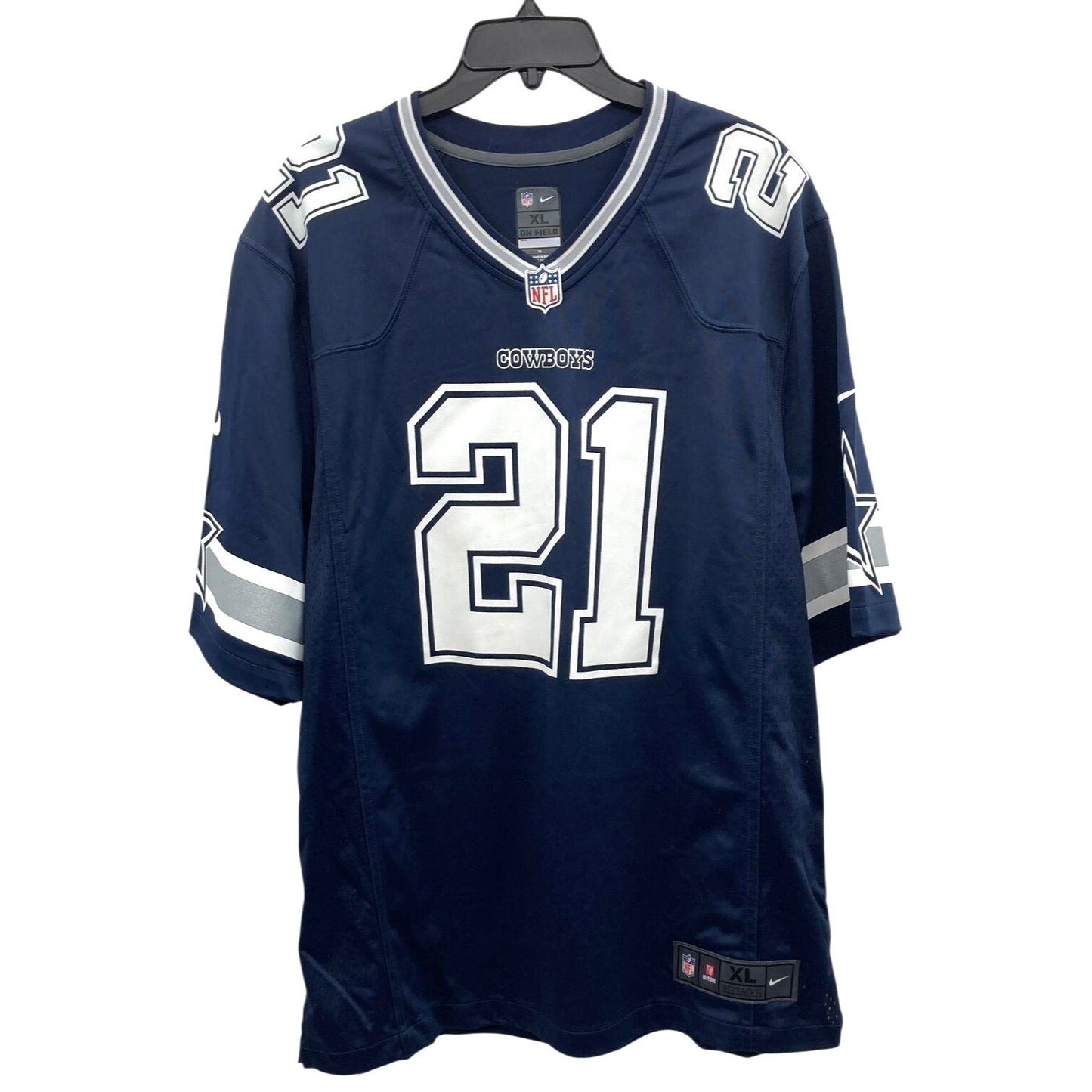 Dallas Cowboys Ezekiel Elliott #21 Navy Blue NFL On Field Jersey XL By Nike