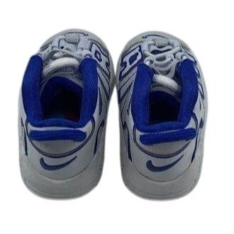 Nike Little Kids Air More Uptempo Sneakers Blue White 4C Basketball Shoes