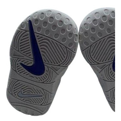 Nike Little Kids Air More Uptempo Sneakers Blue White 4C Basketball Shoes