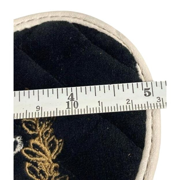 Juicy Couture Black & White Heart-Shaped Quilted Wristlet Clutch