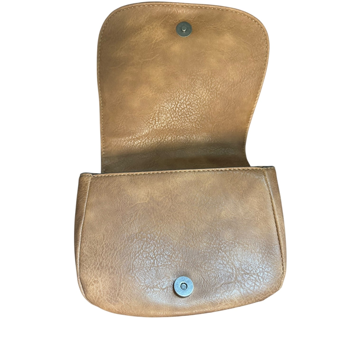 Justin Women's Small Crossbody Purse W/ Brindle Trim & Painted Pony Tooled Leather