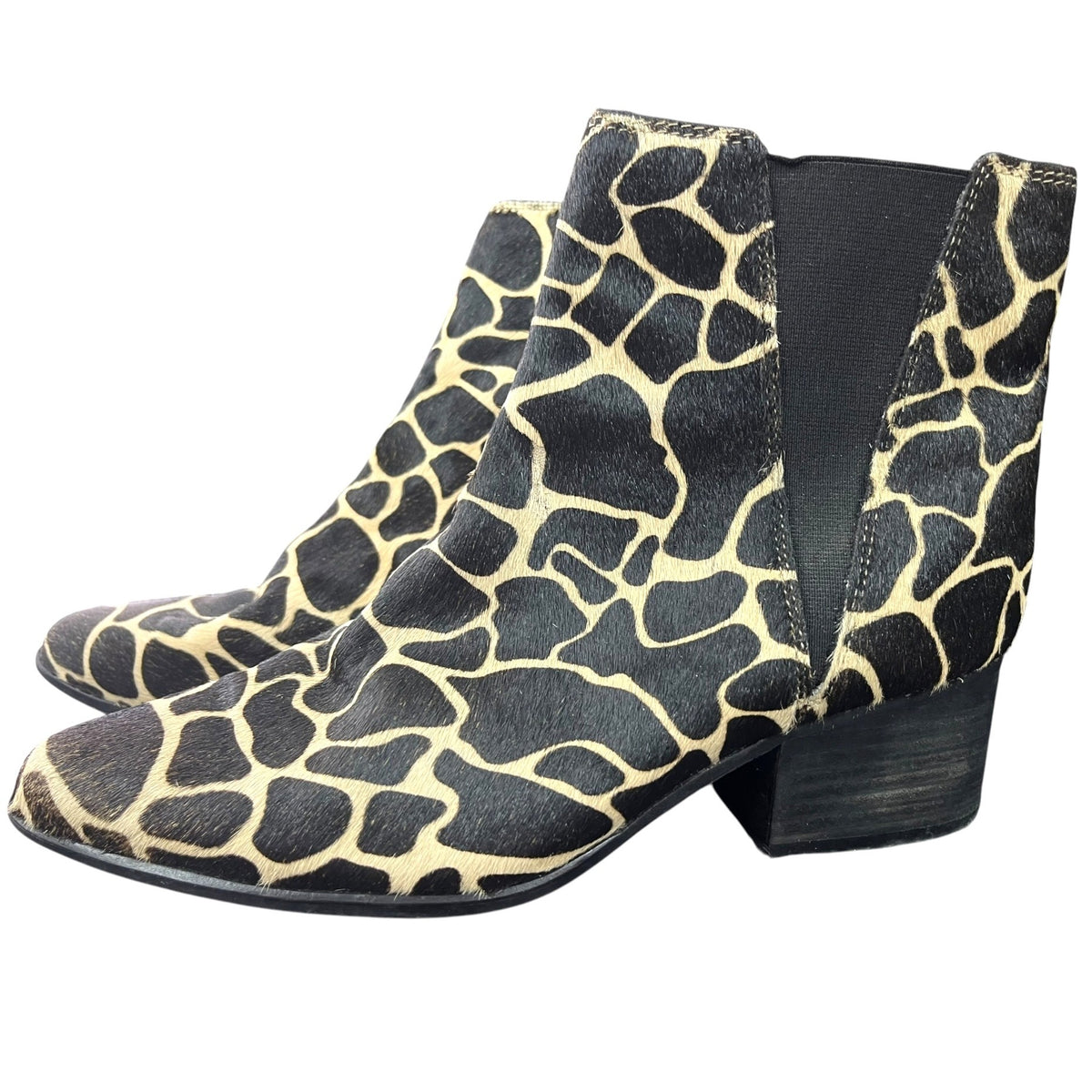 Urban Outfitters Giraffe Print Pony Hair Pola Chelsea Boots EU 36 US 5.5