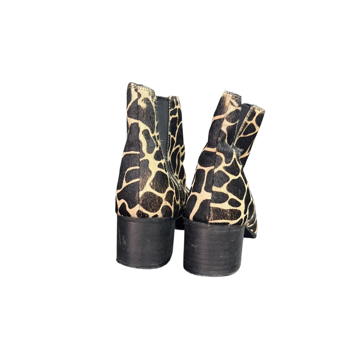 Urban Outfitters Giraffe Print Pony Hair Pola Chelsea Boots EU 36 US 5.5
