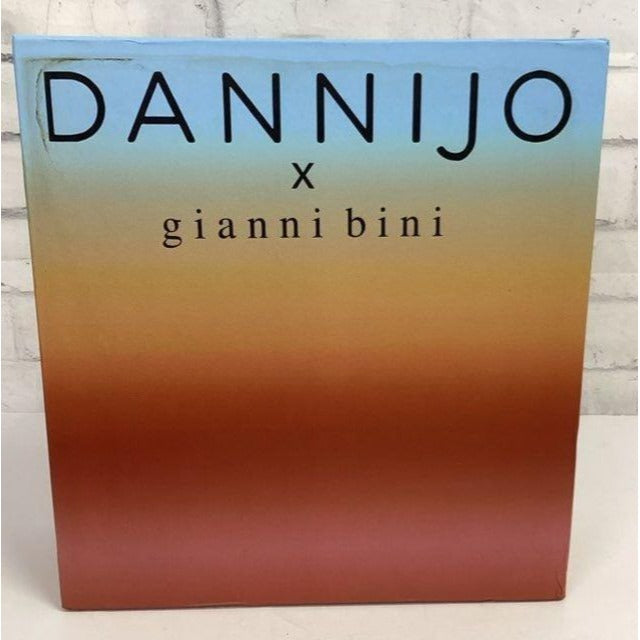 Dannijo Gianni Bini Metallic Braided Platform Sandals Size 12