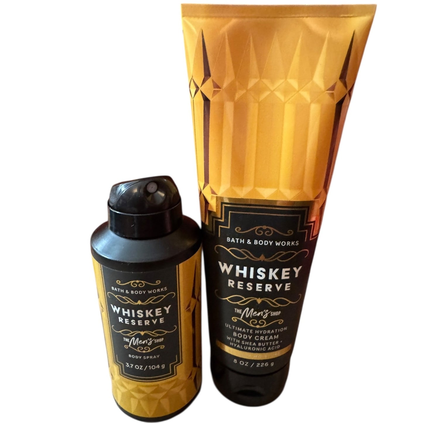Bath & Body Works Whiskey Reserve Spray & Body Cream Set NEW
