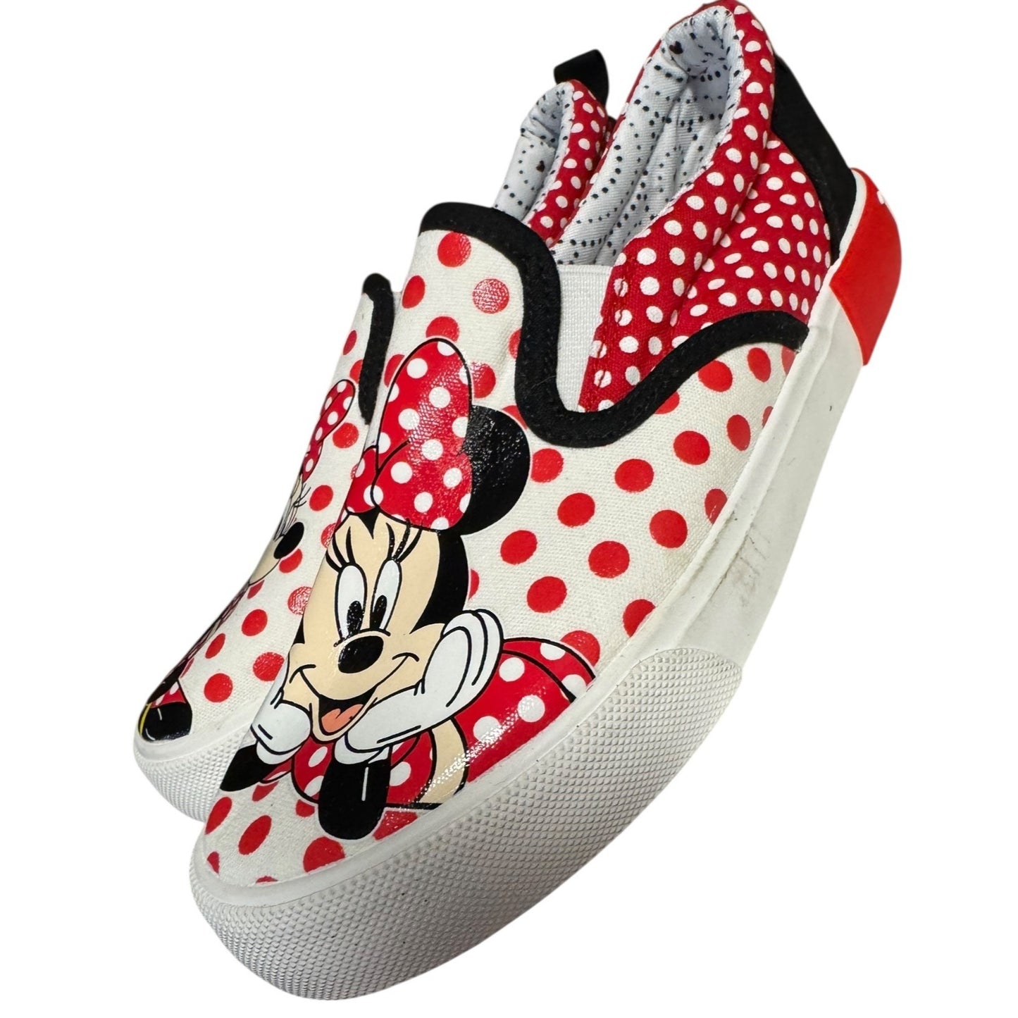 Disney Minnie Mouse Canvas Slip-On Shoes For Toddlers Size 2  NWOT
