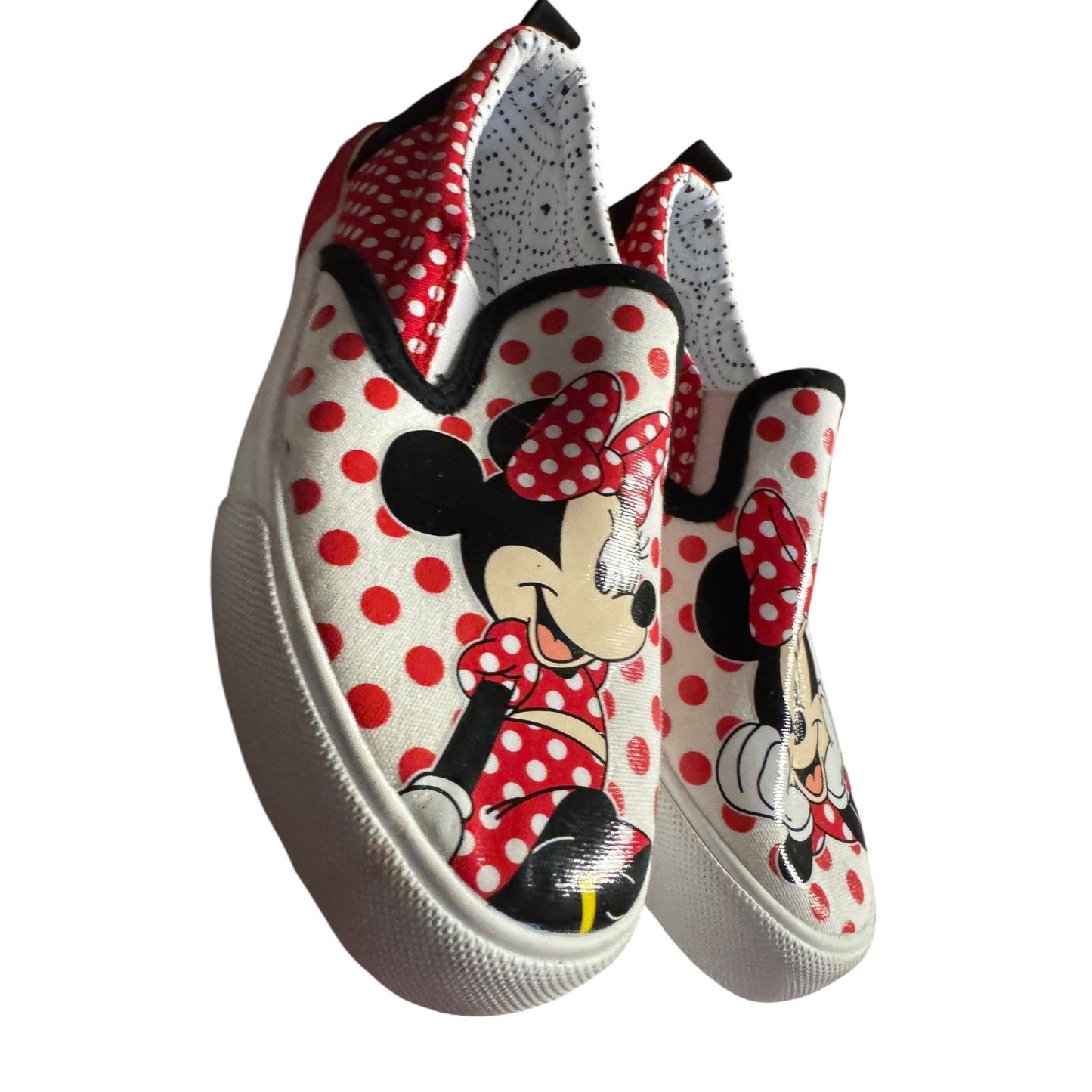 Disney Minnie Mouse Canvas Slip-On Shoes For Toddlers Size 2  NWOT