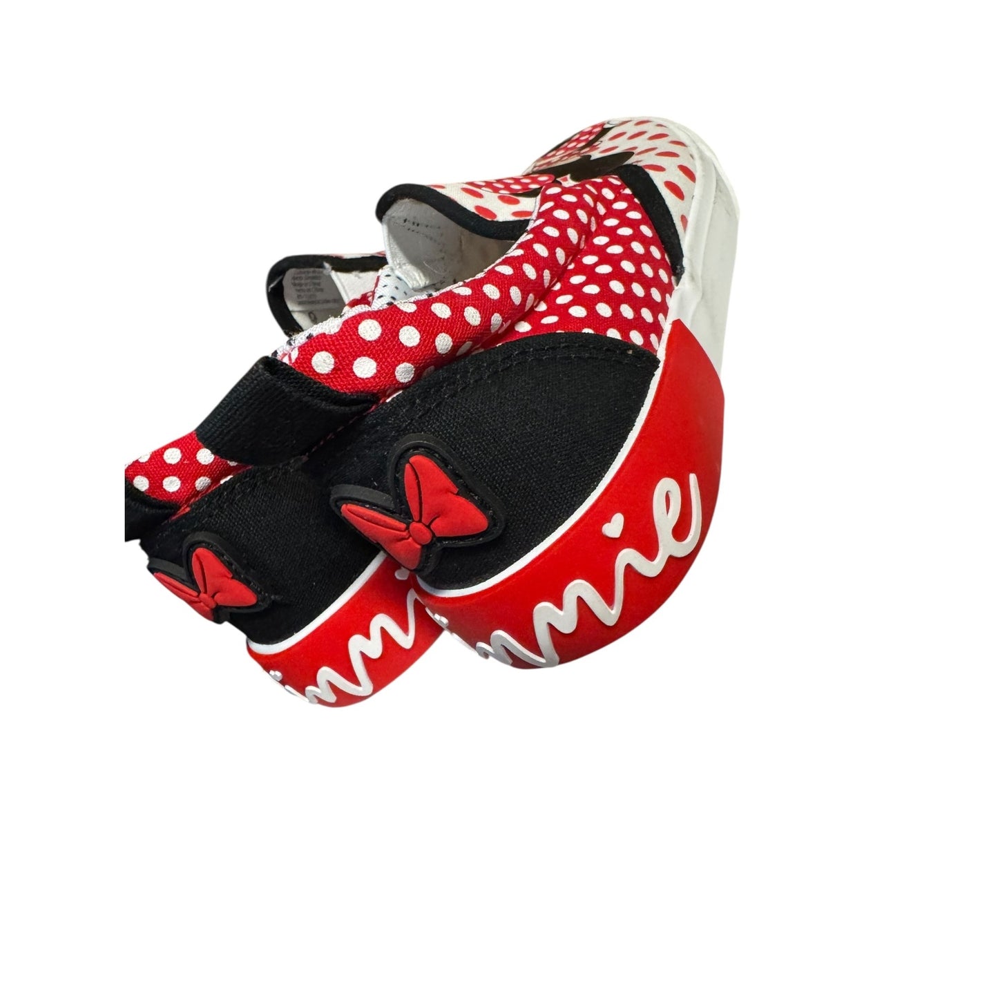 Disney Minnie Mouse Canvas Slip-On Shoes For Toddlers Size 2  NWOT