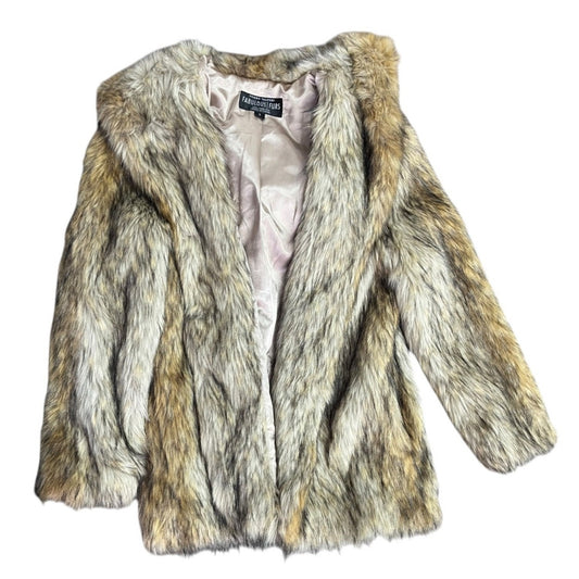 Donna Salyers Fabulous Furs Faux Fur Coat Multicolor Size S