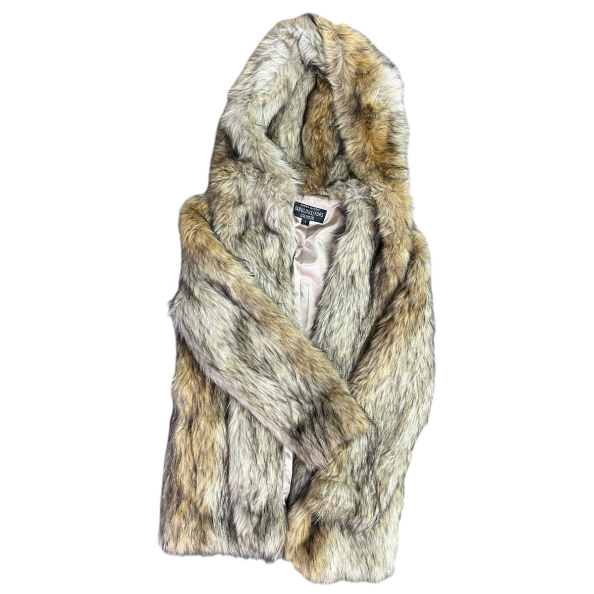 Donna Salyers Fabulous Furs Faux Fur Coat Multicolor Size S