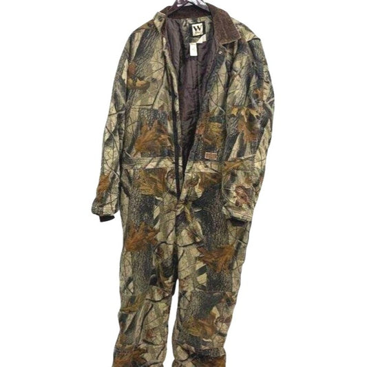 Walls Outdoor Goods Insulated Camouflage Hunting Coveralls Size XL