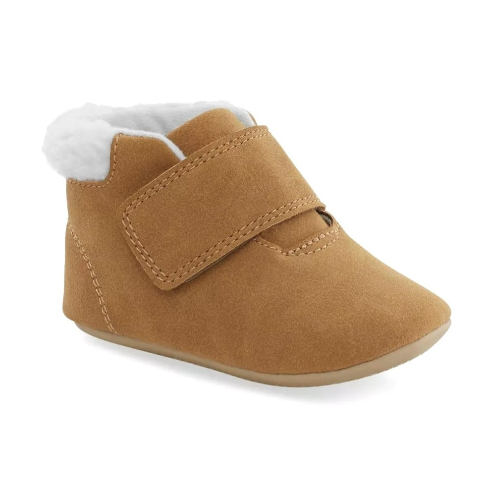 Baby Carters First Walker Bootie Soft sole Shoe With Faux Fur Lining & Velcro Strap 12-18Mths NWT