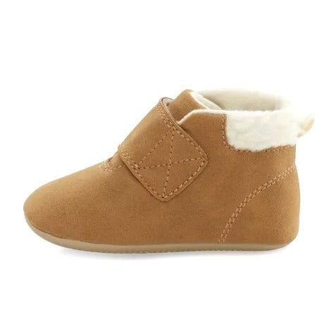 Baby Carters First Walker Bootie Soft sole Shoe With Faux Fur Lining & Velcro Strap 12-18Mths NWT