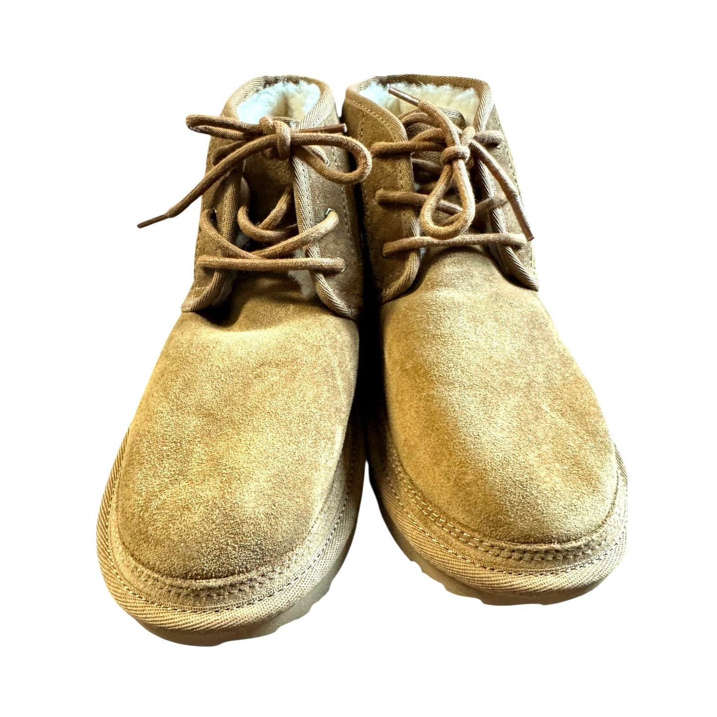 UGG Neumel Chestnut unisex Grade School (Girls) Sz 6 Suede Lace-Up Chukka Boots