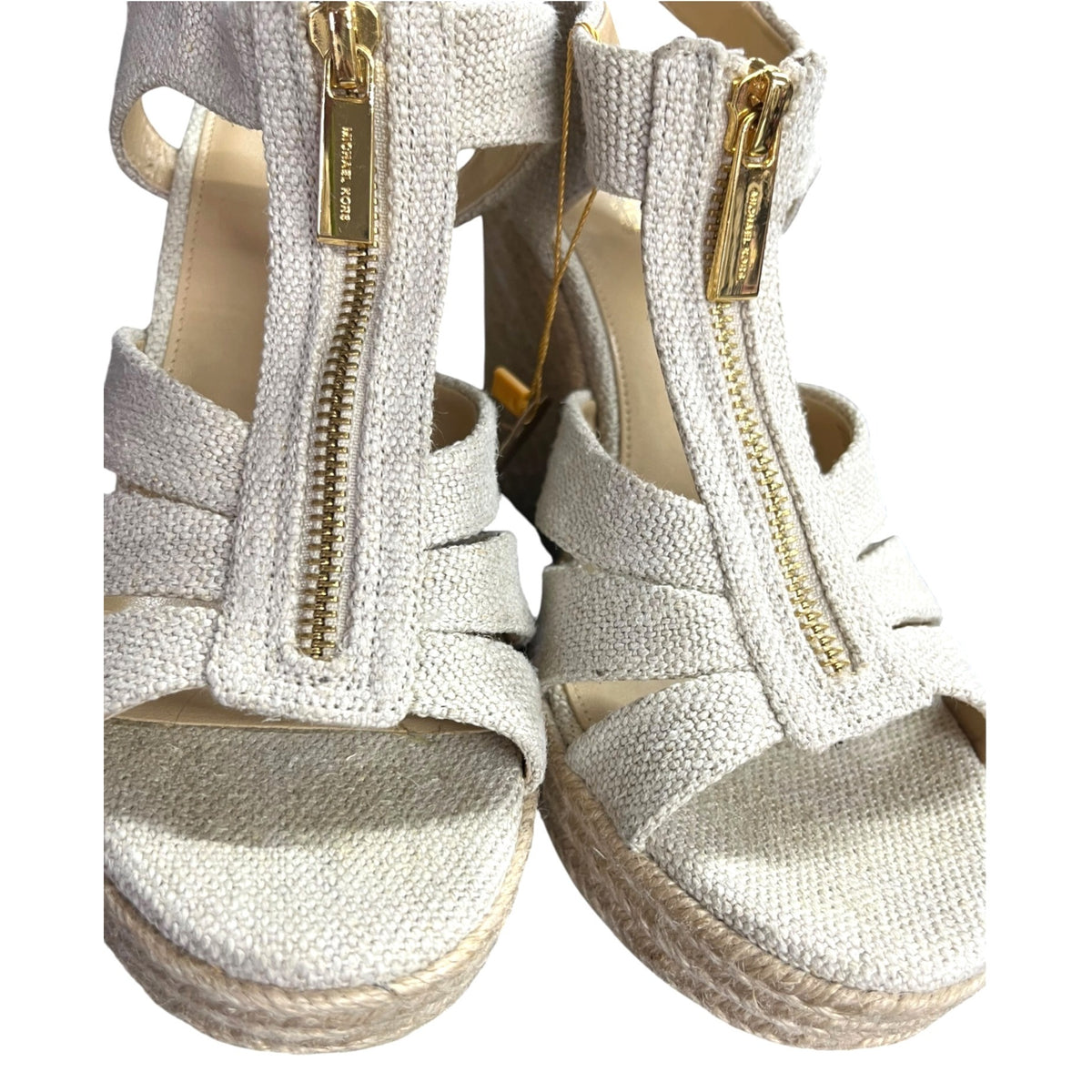 Michael Kors Women's Beige Wedge Sandals SZ 8