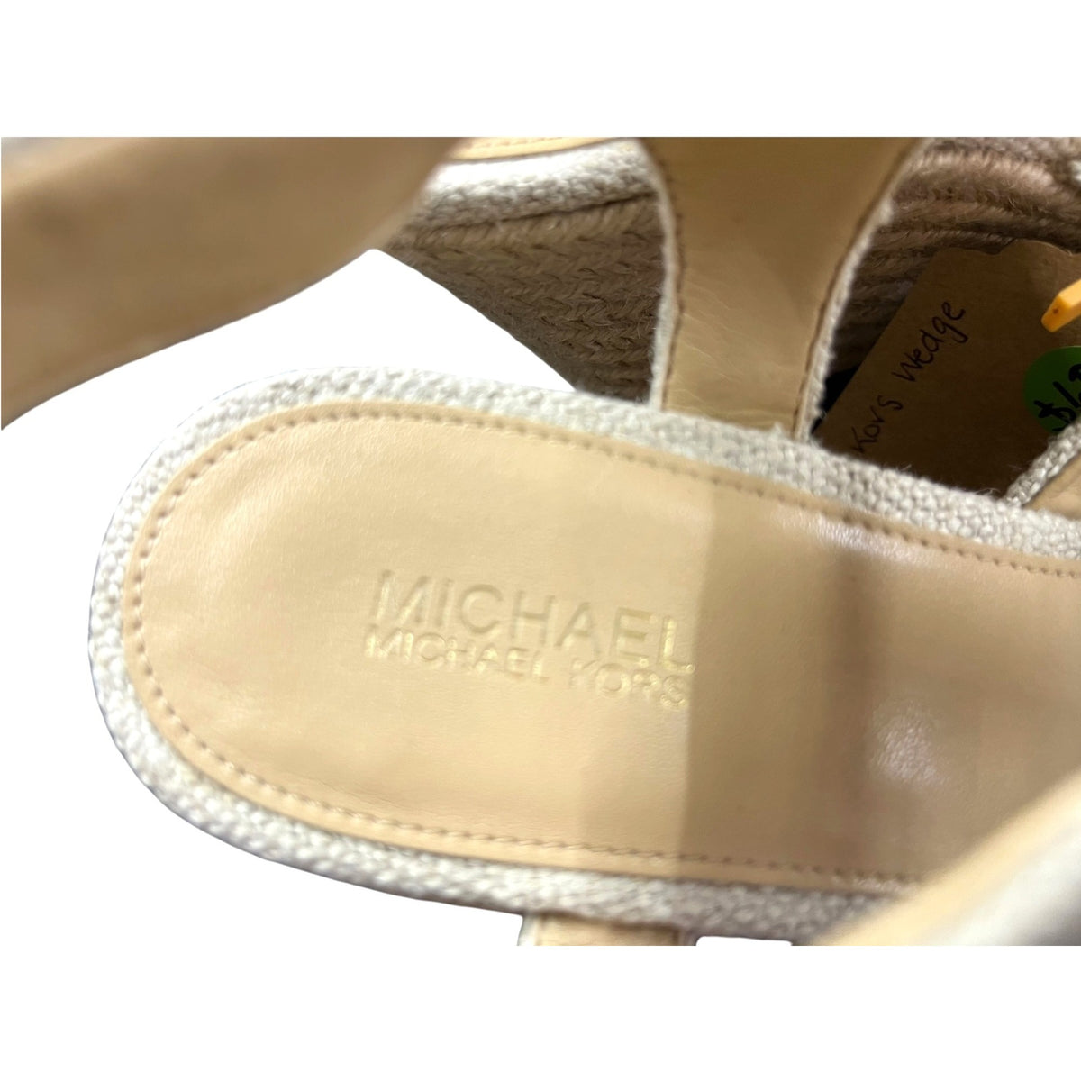 Michael Kors Women's Beige Wedge Sandals SZ 8