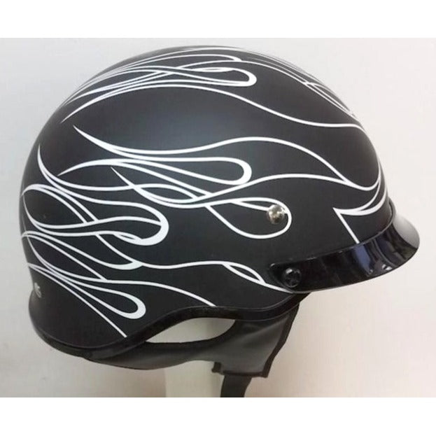 CS Cruiser Burn Out Black Large Motorcycle Helmet NEW