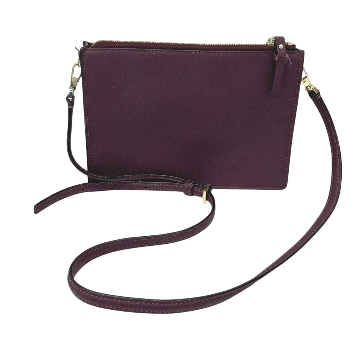 Kate Spade New York Burgundy Leather Crossbody Bag
