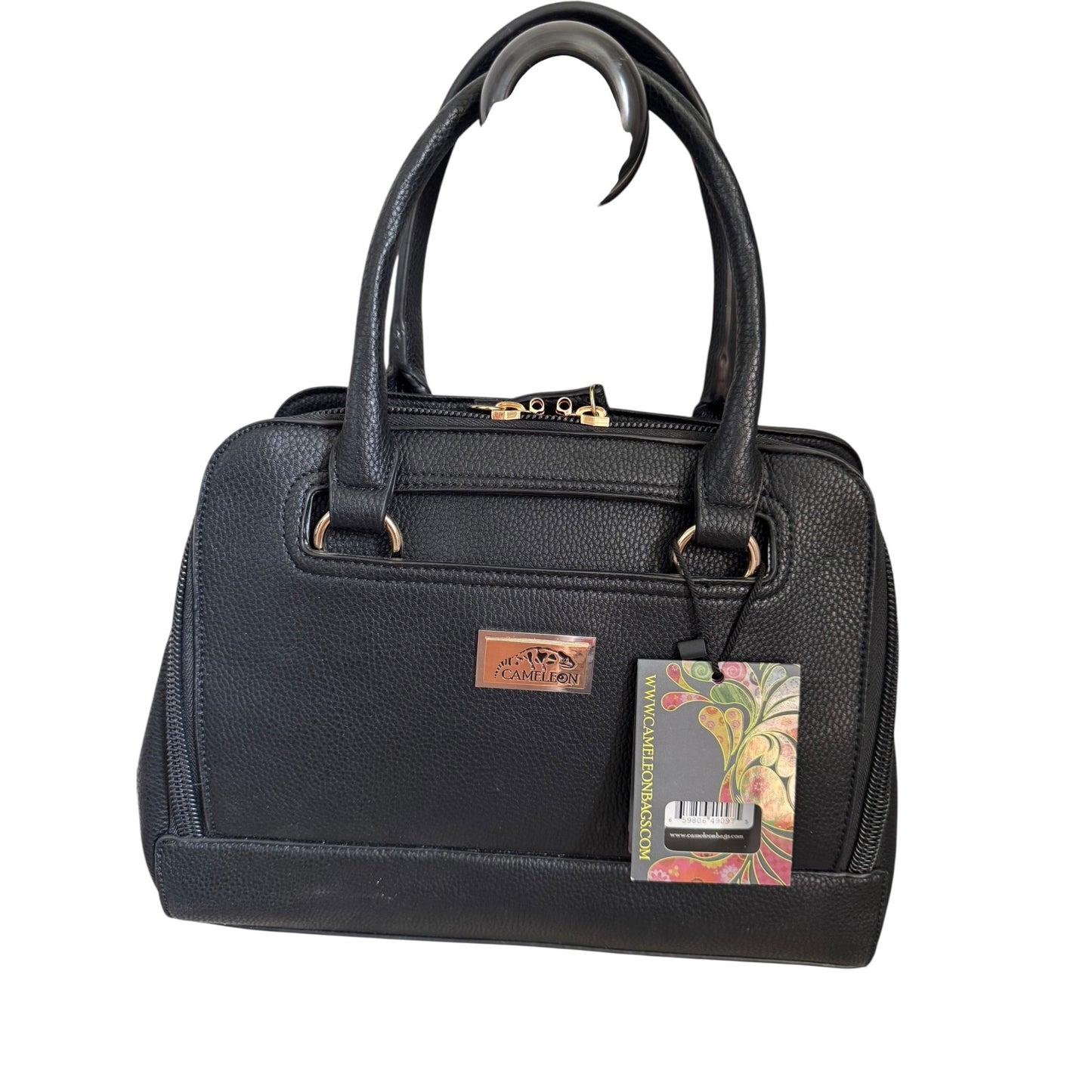 Cameleon Concealed Carry Handbag Purse Bella Donna Black With Multiple Compartments NWT