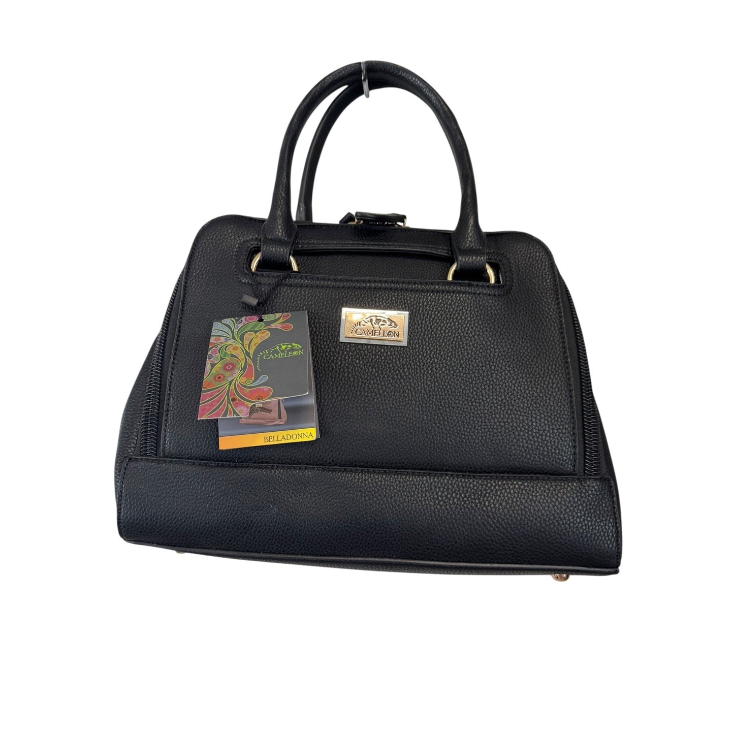 Cameleon Concealed Carry Handbag Purse Bella Donna Black With Multiple Compartments NWT