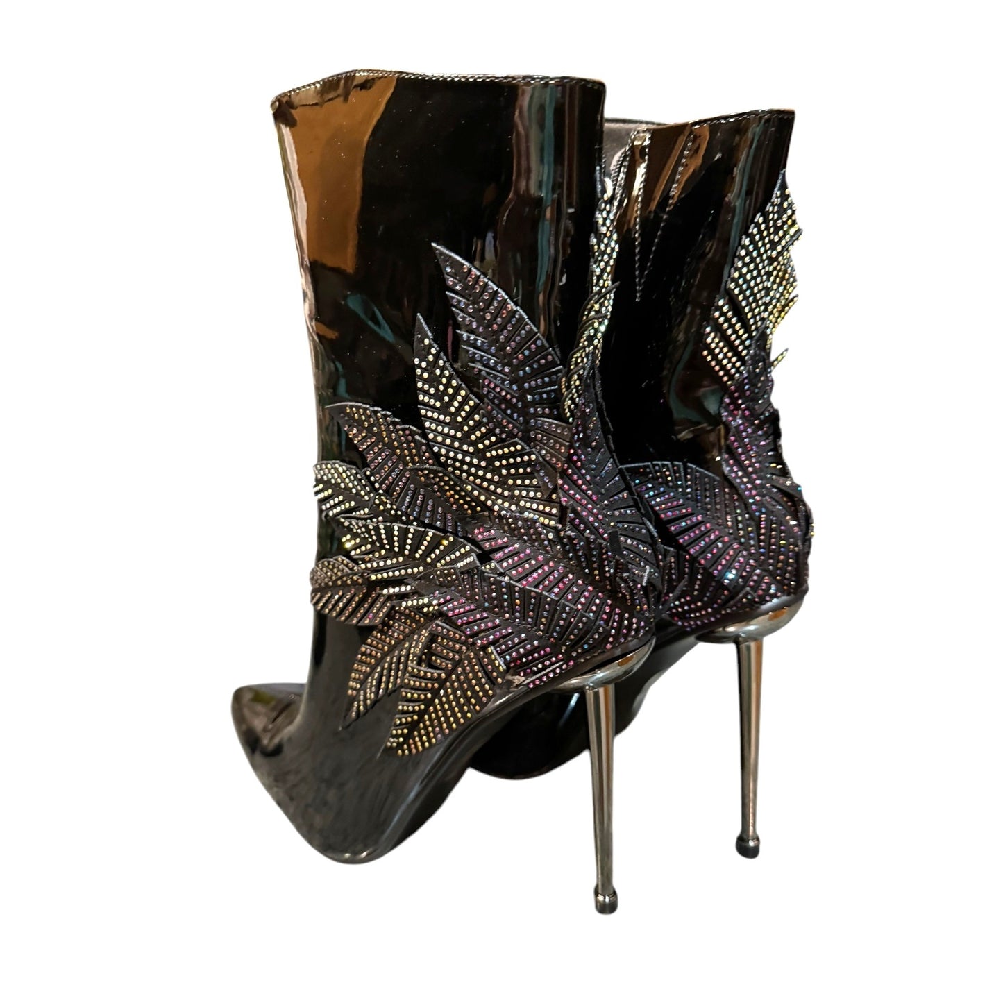 Azalea Wang Night Shift Stiletto Bootie Black Size 10