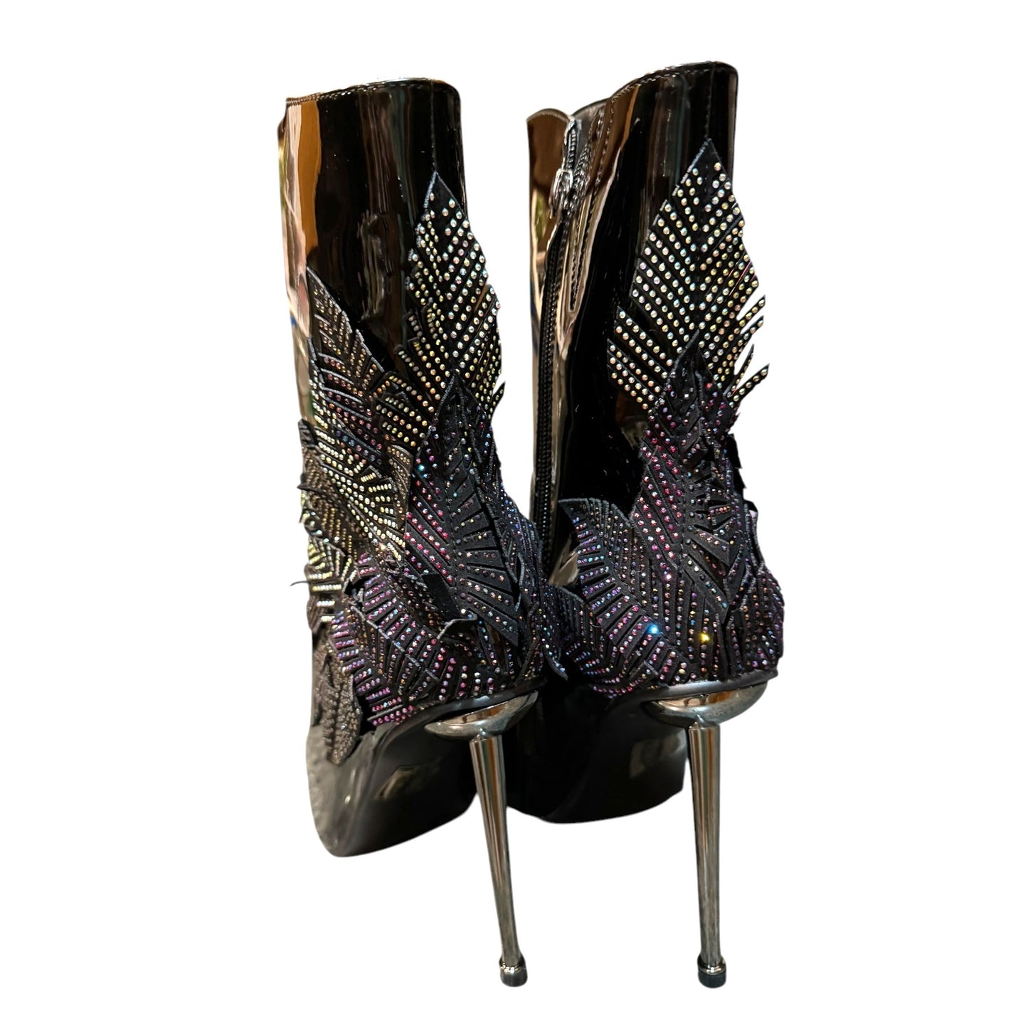 Azalea Wang Night Shift Stiletto Bootie Black Size 10