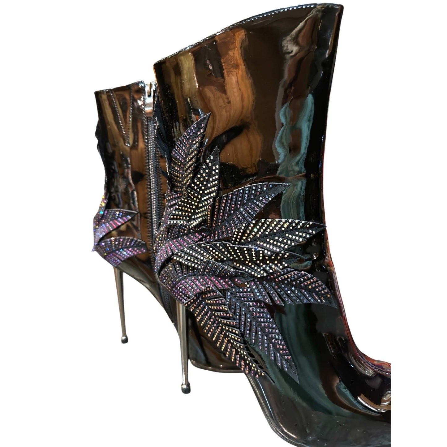 Azalea Wang Night Shift Stiletto Bootie Black Size 10