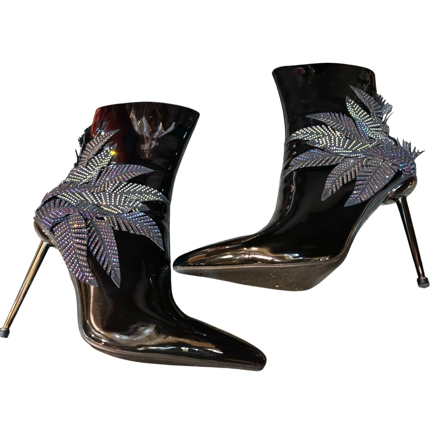 Azalea Wang Night Shift Stiletto Bootie Black Size 10